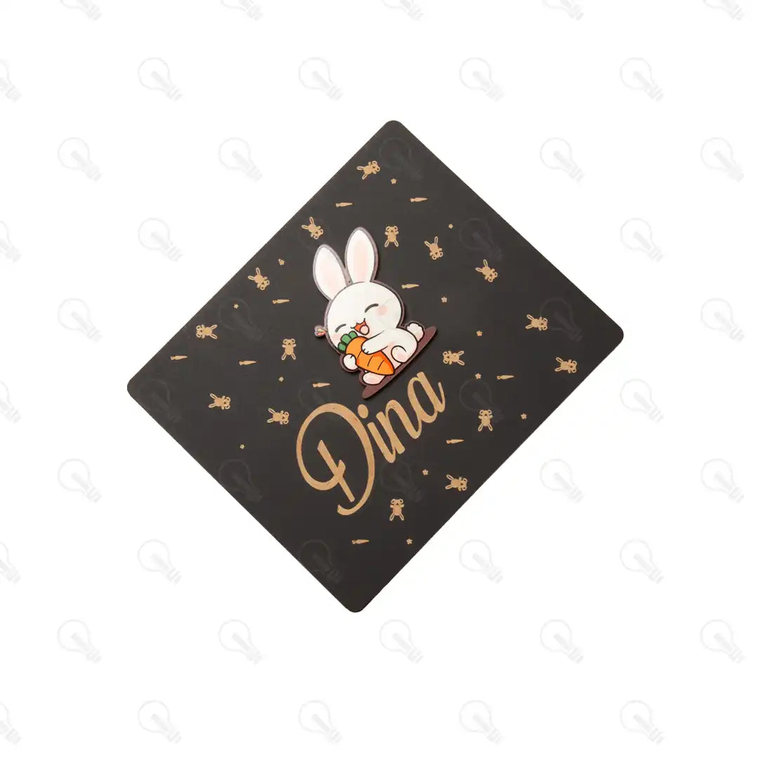 بوكس قلم معدن و ستاند موبايل (ديزاين الارنب)