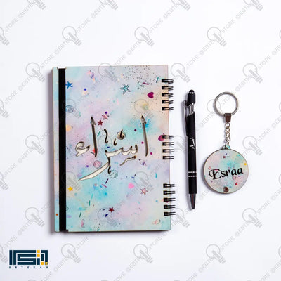 عرض نوت بوك وقلم وميدالية طبقتين (كود 4)