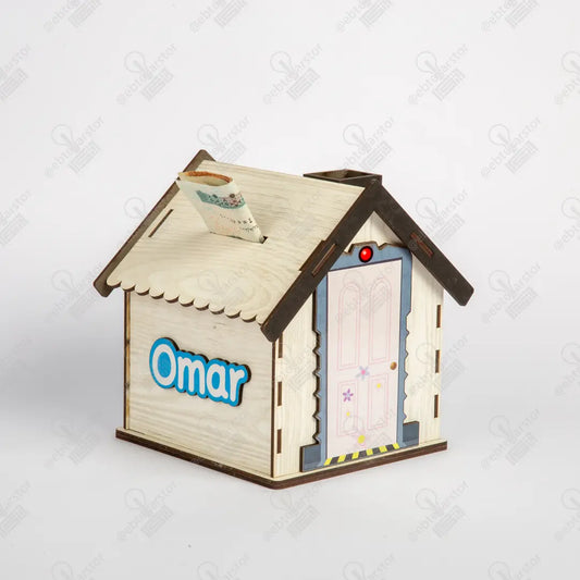 حصالة بيت خشب كود 6