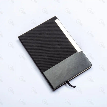 بوكس هارد كوفر ونوت بوك جلد وقلم وميدالية جلد وكراتة معدن