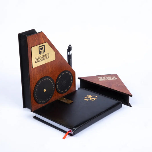 بوكس كلندر 2026 أجندة جلد وقلم