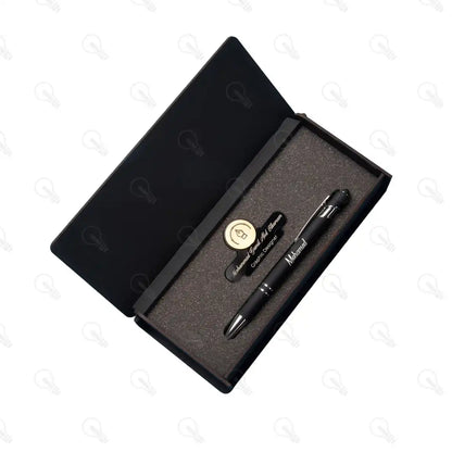 بوكس قلم معدن ونيم تاج (كود 2)