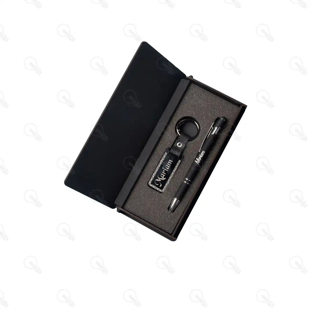 بوكس قلم معدن وميدالية اكريليك (كود 4)