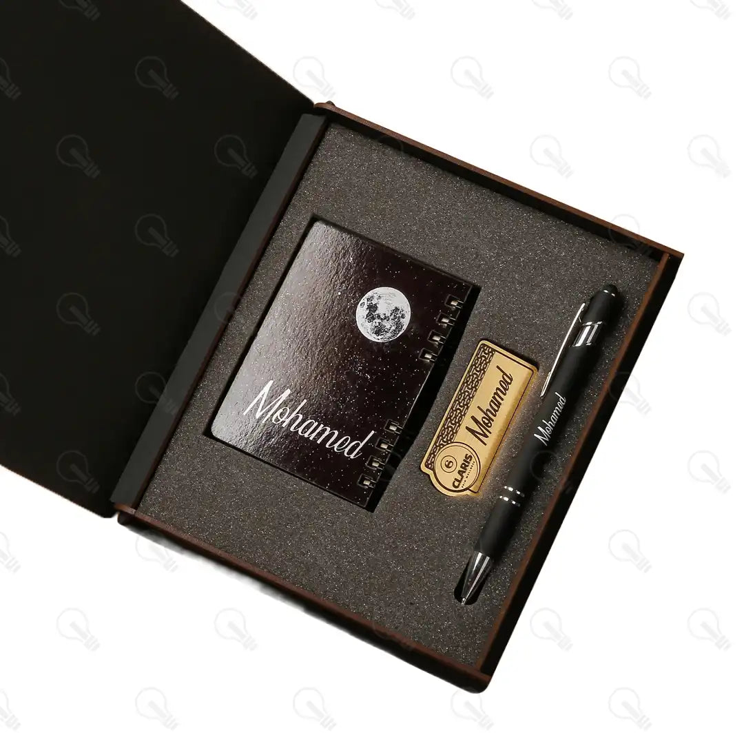 بوكس قلم معدن ونوت ميني ونيم تاج (كود 1)